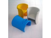 Кресло пластиковое детское Magis Trioli полиэтилен синий Фото 23