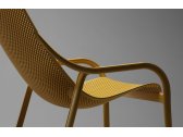 Лаунж-кресло пластиковое с подушкой Nardi Net Lounge стеклопластик, акрил горчичный, горчичный Фото 16