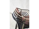 Кресло пластиковое Ibiza Rod алюминий, полипропилен мокко, жемчужный Фото 9
