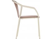 Кресло пластиковое с обивкой Ibiza Rod Pad алюминий, полипропилен, ткань песочный, капучино, тортора Фото 5