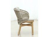 Комплект деревянной мебели Tagliamento Mali эвкалипт, алюминий, роуп, ткань натуральный Фото 12