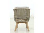 Комплект деревянной мебели Tagliamento Mali эвкалипт, алюминий, роуп, ткань натуральный Фото 13
