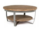 Столик кофейный деревянный Garden Relax Narvick сталь, манго стальной, натуральный Фото 1