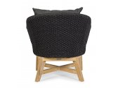 Кресло плетеное с подушками Garden Relax Coachella тик, роуп, олефин натуральный, антрацит Фото 5