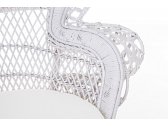 Лаунж-кресло плетеное с подушкой Garden Relax Pavone искусственный ротанг, лоза, хлопок, полиэстер черный, белый Фото 6