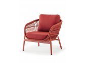 Комплект лаунж мебели Grattoni Elba алюминий, роуп, олефин красный Фото 5