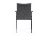 Кресло металлическое с мягкой обивкой Garden Relax Jalisco алюминий, тик, ткань белый, тик, серый Фото 5