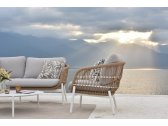 Комплект лаунж мебели Grattoni Elba алюминий, роуп, олефин белый, натуральный, шампанское Фото 4