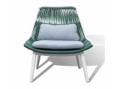 Комплект плетеной мебели Grattoni Como алюминий, роуп, олефин белый, зеленый, бежевый Фото 6