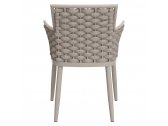 Кресло плетеное с подушкой Tagliamento Leon алюминий, роуп, акрил тортора, серый Фото 14
