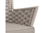Кресло плетеное с подушкой Tagliamento Leon алюминий, роуп, акрил тортора, серый Фото 15