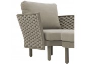 Кресло плетеное с подушками Tagliamento Leon алюминий, роуп, акрил Фото 8