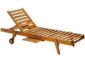 Шезлонг-лежак деревянный Tagliamento Standard ироко Фото 1