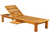 Шезлонг-лежак деревянный Tagliamento Spa ироко Фото 1