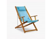 Кресло-шезлонг деревянное складное Tagliamento Mini ироко Фото 6