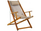Кресло-шезлонг деревянное складное Tagliamento Mini ироко Фото 1