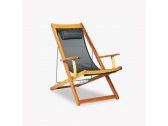 Кресло-шезлонг деревянное складное Tagliamento Mini ироко Фото 9