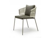 Кресло плетеное с подушкой Scab Design Lisa Filo Nest сталь, роуп, акрил мокко, глиняный, мокко Фото 4