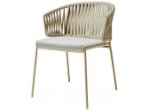 Кресло плетеное Scab Design Lisa Filo Nest сталь, роуп, акрил тортора, глиняный, белый Фото 1