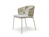Кресло плетеное Scab Design Lisa Filo Nest сталь, роуп, акрил тортора, глиняный, белый Фото 4