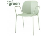 Кресло пластиковое Scab Design Mentha Go Green сталь, технополимер зеленый шалфей Фото 1
