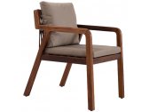 Кресло деревянное плетеное с подушками Tagliamento Idea ироко, роуп, ткань Фото 1
