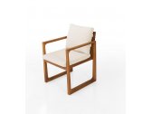 Кресло деревянное с подушками Tagliamento Deep ироко, ткань Фото 5