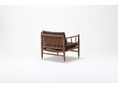 Кресло деревянное плетеное с подушками Tagliamento Zuma каштан, искусственный ротанг, олефин Фото 6