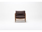 Кресло деревянное плетеное с подушками Tagliamento Zuma каштан, искусственный ротанг, олефин Фото 7