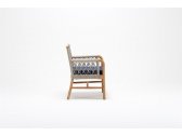 Кресло деревянное плетеное с подушкой Tagliamento Palma каштан, искусственный ротанг, олефин Фото 6