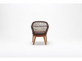 Кресло деревянное плетеное с подушкой Tagliamento Rosemary каштан, искусственный ротанг, олефин Фото 4