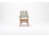 Кресло деревянное плетеное с подушкой Tagliamento Hyac каштан, искусственный ротанг, олефин Фото 4