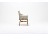 Кресло деревянное плетеное с подушкой Tagliamento Hyac каштан, искусственный ротанг, олефин Фото 7