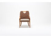 Кресло деревянное плетеное с подушкой Tagliamento Candy каштан, искусственный ротанг, олефин Фото 5