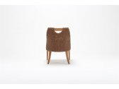 Кресло деревянное плетеное с подушкой Tagliamento Candy каштан, искусственный ротанг, олефин Фото 6