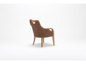 Кресло деревянное плетеное с подушкой Tagliamento Candy каштан, искусственный ротанг, олефин Фото 7