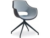 Кресло офисное вращающееся с подушкой PAPATYA Opal Swivel Pro Soft алюминий, ткань Фото 1