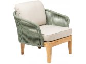 Кресло плетеное с подушками RosaDesign Dakota тик, алюминий, роуп, полиэстер натуральный, пустынный микс, серебристая тортора Фото 1