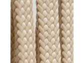 Шезлонг-лежак деревянный плетеный RosaDesign Dakota тик, алюминий, роуп натуральный, жемчужный белый Фото 8