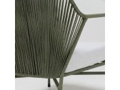 Кресло плетеное с подушками RosaDesign Amalfi алюминий, роуп, олефин пустынный микс, белый Фото 12