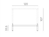 Комплект для увеличения высоты стола Nardi Kit Cube 120х70 High алюминий антрацит Фото 2