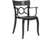 Кресло пластиковое PAPATYA Opera-K стеклопластик, поликарбонат черный, дымчатый Фото 1