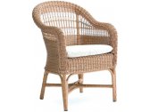 Кресло плетеное с подушкой POINT Alga Armchair алюминий, искусственный ротанг, акрил соломенный Фото 1