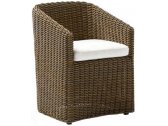 Кресло плетеное с подушкой POINT Heritage алюминий, искусственный ротанг, ткань коричневый Фото 1