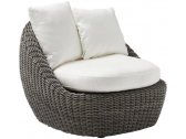 Лаунж-кресло плетеное с подушками POINT Heritage алюминий, искусственный ротанг, ткань серый Фото 1