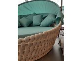 Лаунж-диван плетеный Tagliamento Samui алюминий, роуп, ткань бежевый, белый, бирюзовый Фото 4
