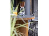 Столик деревянный кофейный Atmosphera Frisbee тик, керамогранит Фото 9