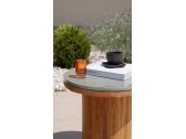 Столик деревянный кофейный Atmosphera Frisbee тик, керамогранит Фото 15