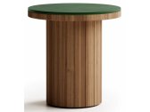 Столик деревянный кофейный Atmosphera Frisbee тик, керамогранит Фото 1