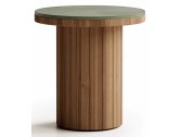 Столик деревянный кофейный Atmosphera Frisbee тик, керамогранит Фото 7